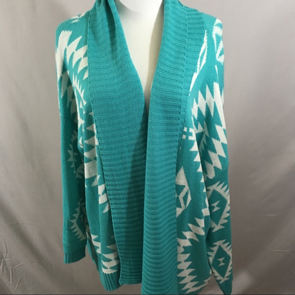 36points5 Aztec cardigan sweater. Size medium